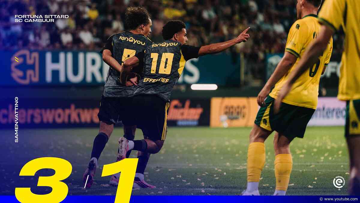 Strijdend ten onder ⚔️ | Samenvatting Fortuna Sittard - SC Cambuur (3-1) 📲