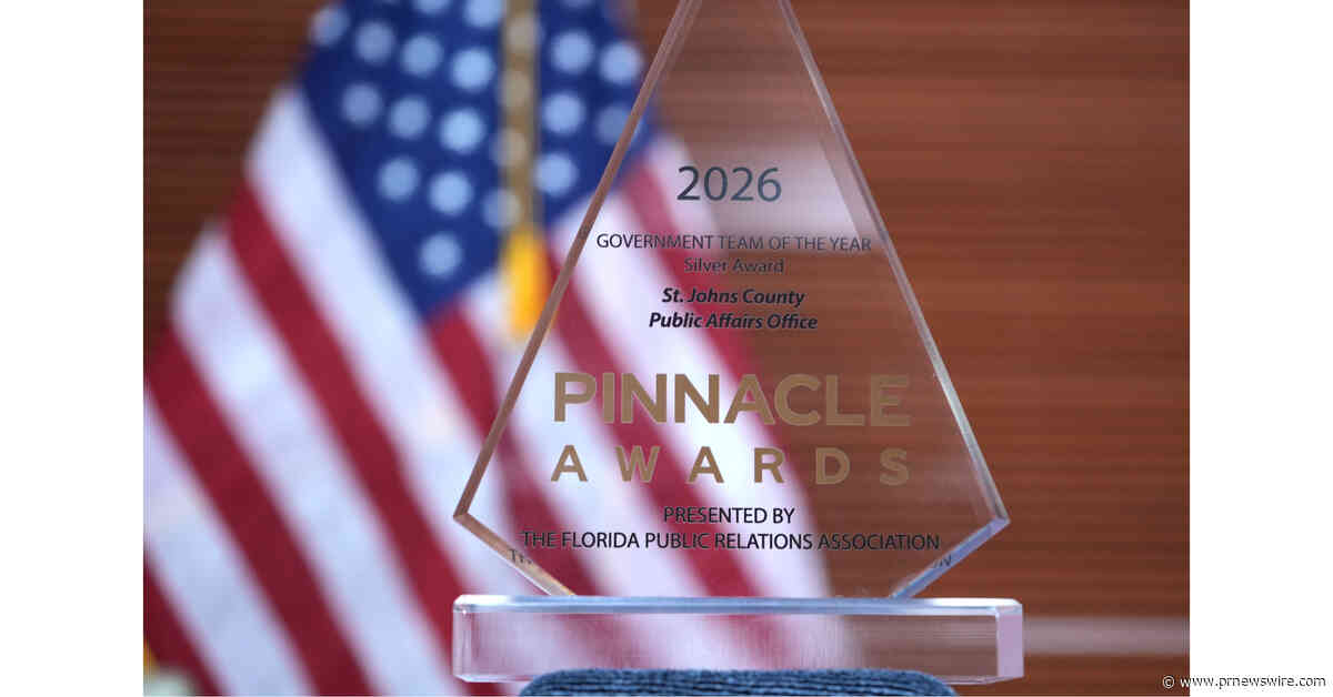 St. Johns County Office of Public Affairs Earns Florida Public Relations Association's Government Team of the Year Award