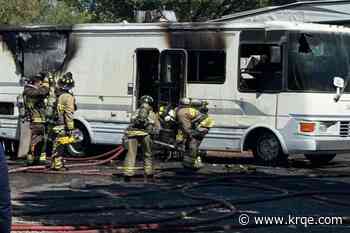 Crews respond to fire at Albuquerque RV Park