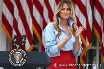 Melania kicks off first public appearance in a month with tongue-in-cheek joke about her absence