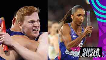Dramatic last laps as GB take silver in men's and women's 4x400m relays