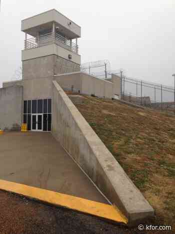 Goats help to clear overgrown brush at the state prison in McAlester