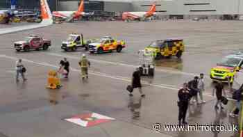Fire engines race to meet easyJet flight in Manchester as pilot notices smell