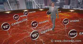 Metro Atlanta temperatures approaching record highs with storms possibly on the way