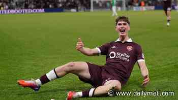 HEARTS 2 RAPID VIENNA 2: Wilson's wonder strike has Tynecastle in raptures but Gorgie men are pegged back for draw