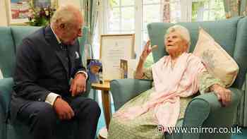 World's oldest person celebrates her 117th birthday after shaking hands with the king