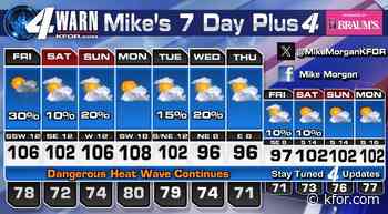 Another record high in OKC on Thursday. EMSA continues the medical heat alert thru the weekend with more record heat possible.