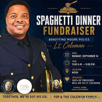 Moore PD holding spaghetti fundraiser for Lieutenant diagnosed with ALS