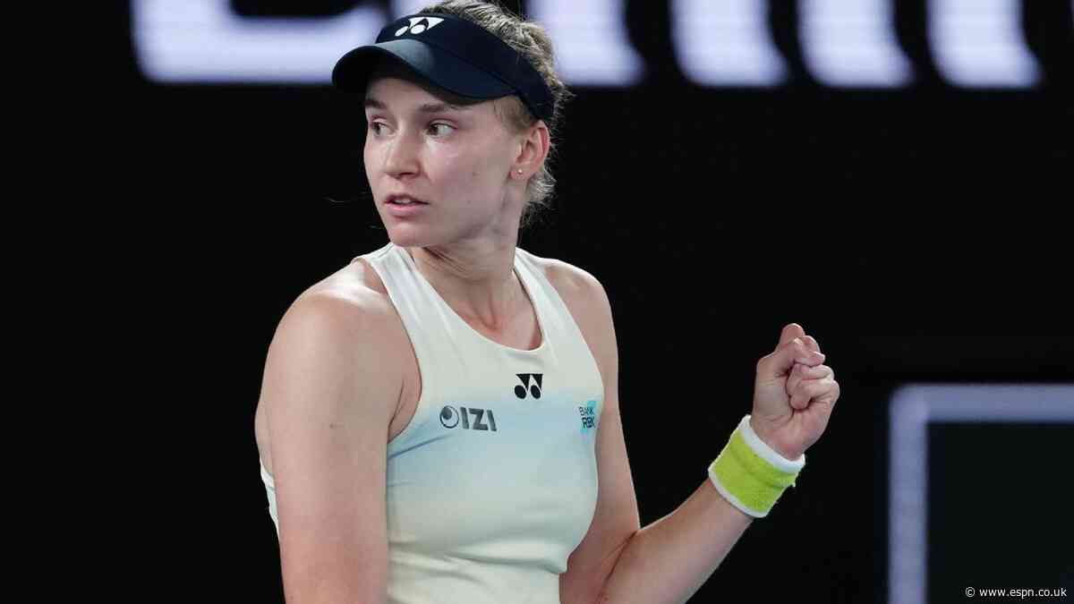 Rybakina retires from Cincy quarters with injury
