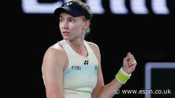 Rybakina retires from Cincy quarters with injury
