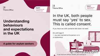 'Don't rape, sexually assault or make kissing noises', asylum seekers warned in new guidance about living in UK
