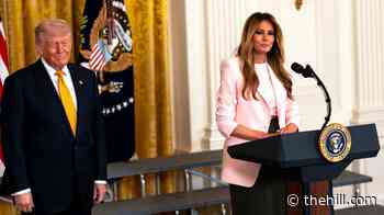 Melania Trump jokes about her low profile in Rose Garden remarks
