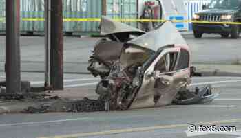 3 hospitalized after Cleveland crash that split vehicle in half: Police officials