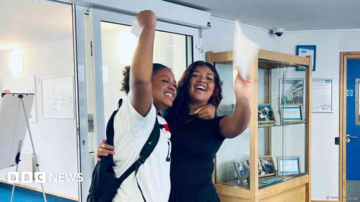 Smiles and tears of joy on GCSE results day