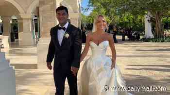 Stunning Influencer Tahlia Skaines ties the knot with her partner in lavish ceremony in Bali and everyone can't enough of her dress