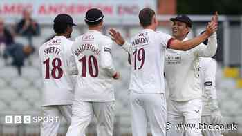 Lancs' Walkden takes debut wicket v Northants on rain-hit day