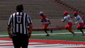 Receivers shine in Lobos last scrimmage of fall camp