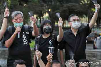 2 organizers of Hong Kong's Tiananmen vigils convicted in national security case