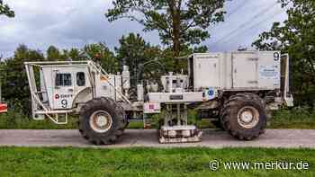 Vibro-Trucks erkunden Untergrund unter Starnberg auf Tiefengeothermie