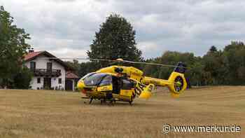 Steinhöring: Frau stürzt von der Leiter – Hubschrauber fliegt sie nach München