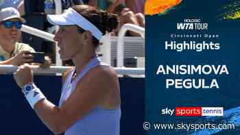Pegula survives injury scare and tie-break to beat Ansimova to advance into semis