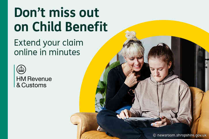 Shropshire families urged to extend Child Benefit before 31 August
