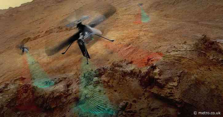 Nasa’s ‘SkyFall’ helicopters beam green waves to hunt for ice on Mars