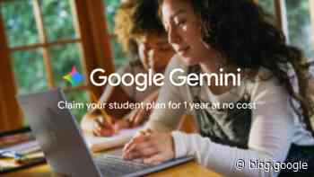 Start the semester with one year of Gemini, on us