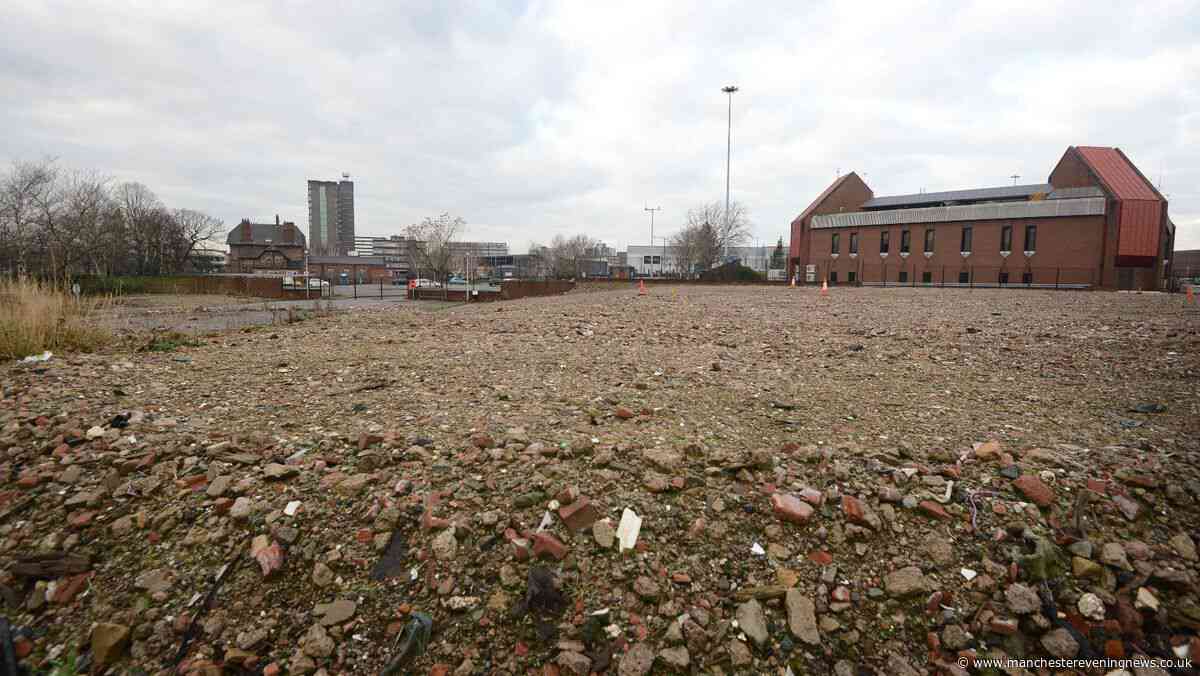 Trafford's empty wasteland that will soon become the place thousands will call home