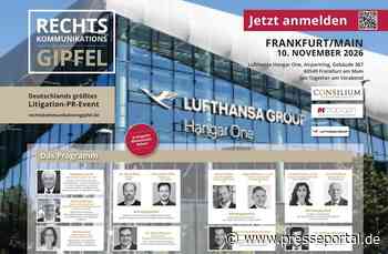 Rechtskommunikationsgipfel am 10. November 2026 in Frankfurt am Main