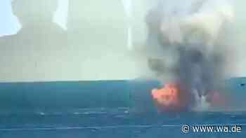 Rumänisches Kampfflugzeug zerstört Seedrohne: Videos zeigen Beschuss und Explosion