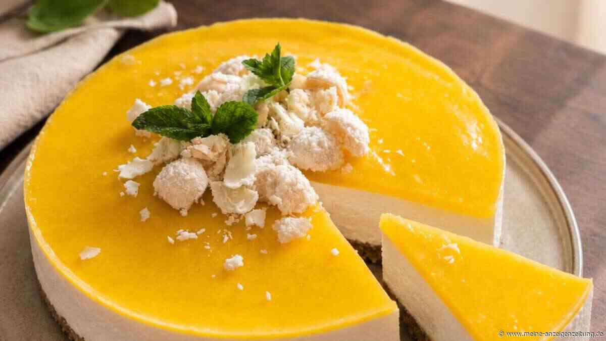 Mango-Kokos-Cheesecake ohne Backen: Dieses Raffaello-Rezept bringt Sommer auf den Teller