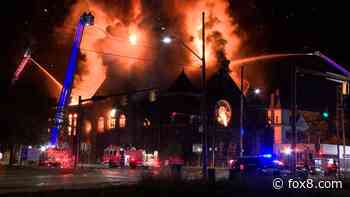 Historic church burns on Cleveland's east side
