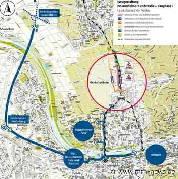 Heidelberg – Stadt nutzt Bauphase in der Dossenheimer Landstraße für weitere Verbesserungen in Rad- und Fußverkehr