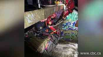 Dramatic rescue after Saskatoon teen gets trapped in storm drain by rushing rainwater