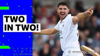 Tongue takes back-to-back wickets but misses out on hat-trick