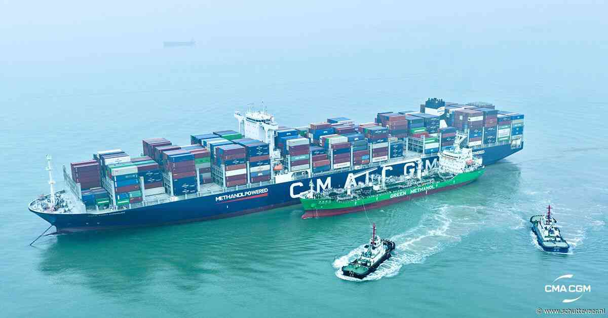 Wereldrecord biomethanol bunkeren voor CMA CGM in Shanghai