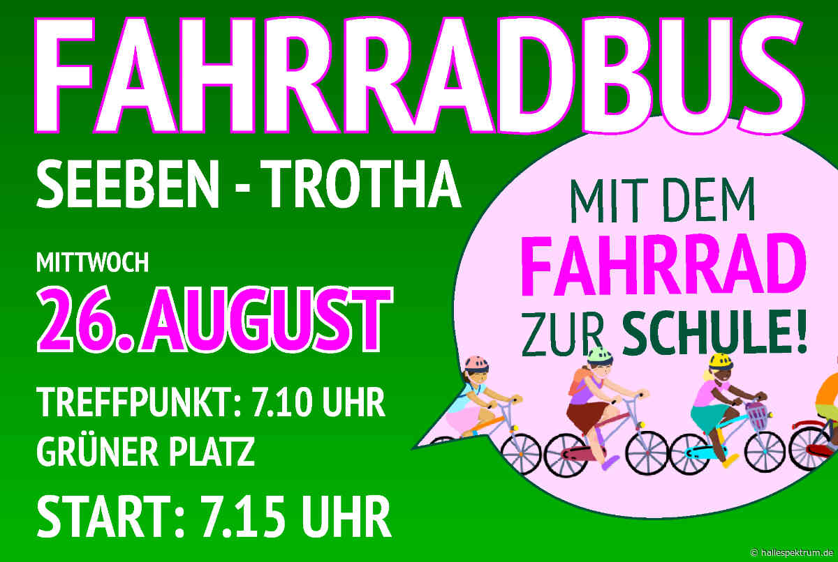 Fahrradbus verbindet Seeben und Trotha