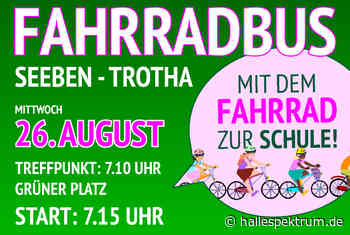 Fahrradbus verbindet Seeben und Trotha