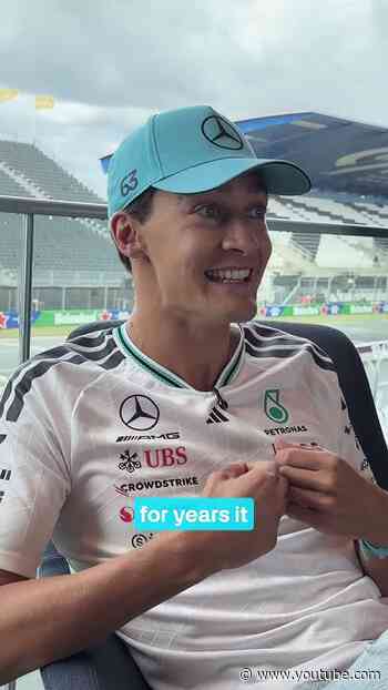 T-poses and turtles - the story of George’s engagement in his own words 😅 #f1 #mercedesf1