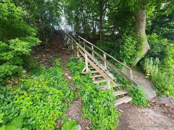 Great St. James stairway replacement under way for fall completion