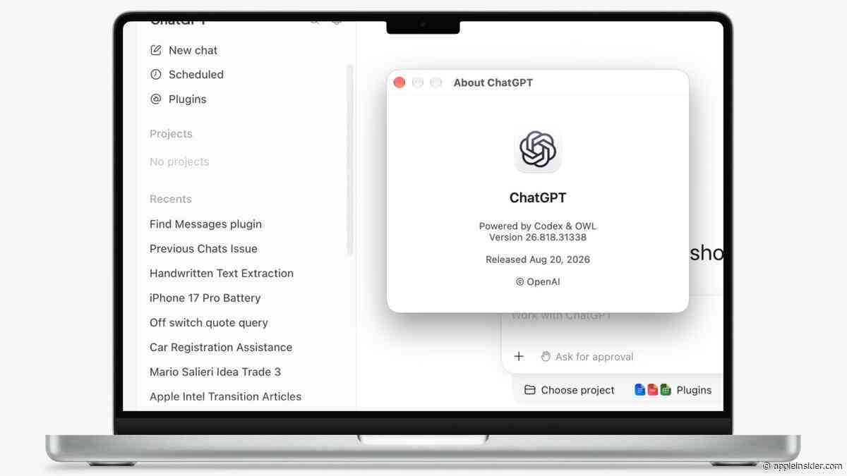 ChatGPT can now control Messages on the Mac for some reason