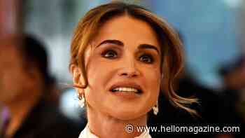 Queen Rania has matching moment with tiny twin granddaughters in 'hypnotic' pastel pink outfit
