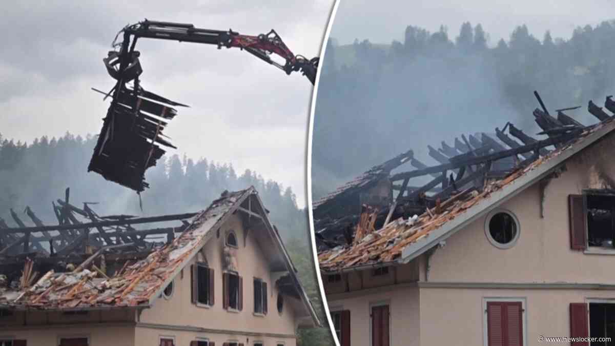 Vijf mensen vermist en acht gewonden door verwoestende brand in restaurant Zwitserland