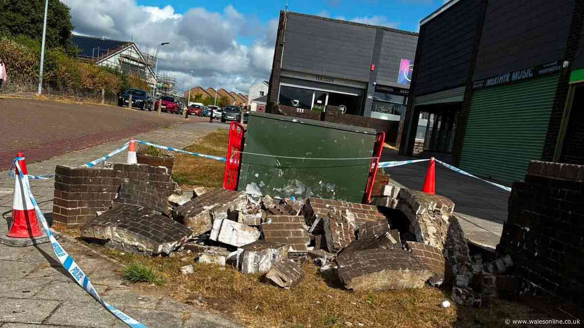 Car smashes into wall near Dolais shop before driver flees