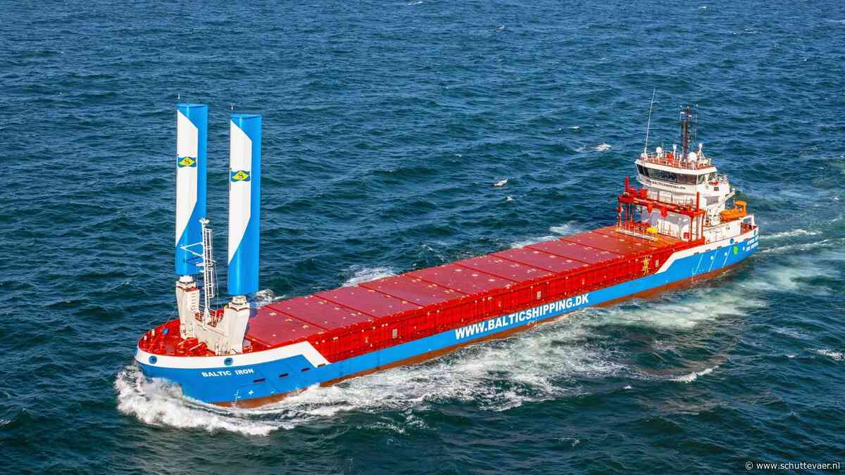 Damen-coasters met VentoFoils in de vaart bij Baltic Shipping
