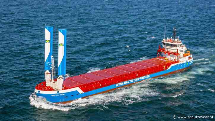 Damen-coasters met VentoFoils in de vaart bij Baltic Shipping