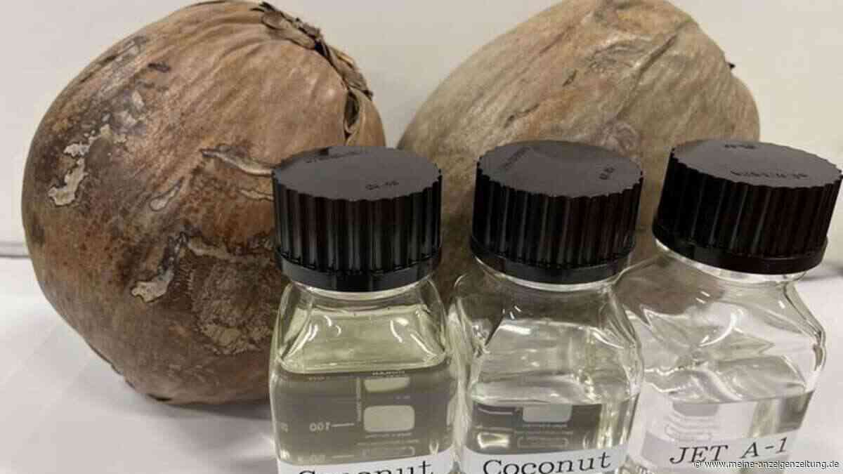 Dieser nachhaltige Flugkraftstoff aus Kokosöl läuft fast so effizient wie Kerosin