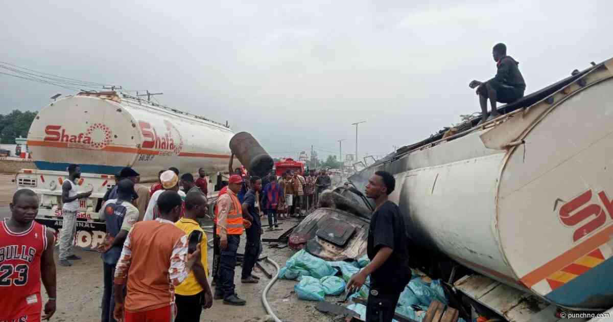 Two die as trucks collide, catch fire on Anambra road