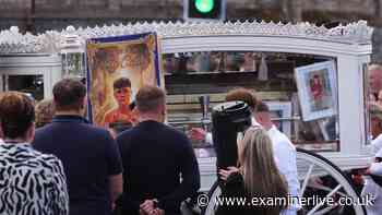 Officers attend funeral of wrong-way motorway smash teen as mourners gather